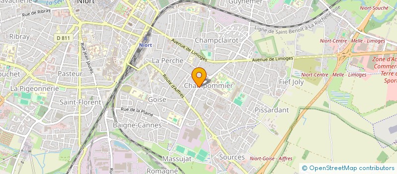 localisation de l'entreprise S.C.I. NATACHA  NIORT