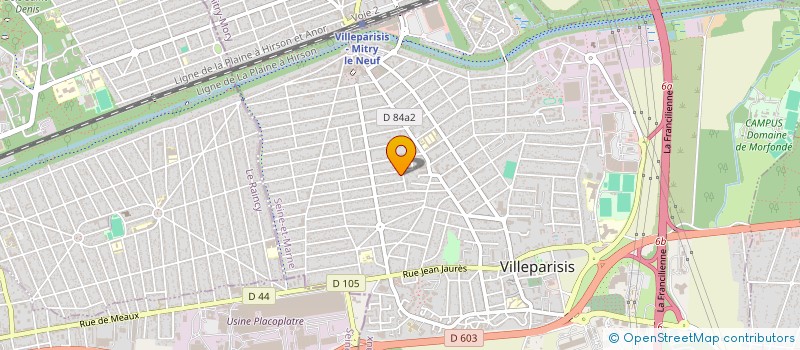 localisation de l'entreprise S.C.I NATELI  VILLEPARISIS