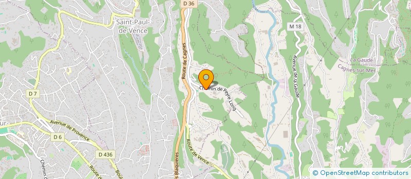 localisation de l'entreprise S.C.I. NATHUSIUS à SAINT-PAUL-DE-VENCE