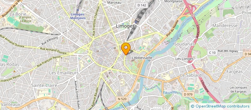 localisation de l'entreprise S.C.I. NC IMMOBILIER à LIMOGES