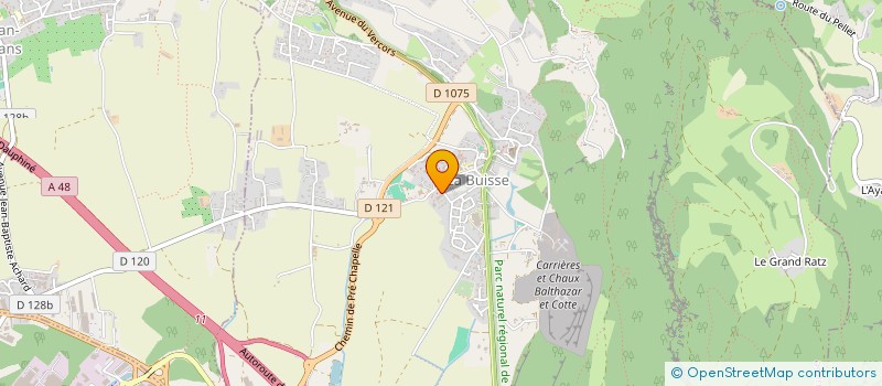 localisation de l'entreprise S.C.I. NEW IMMO  LA BUISSE