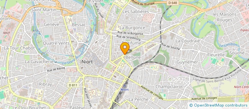 localisation de l'entreprise S.C.I. NIA DE LA COTETTAZ à NIORT