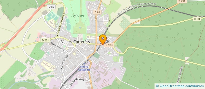 localisation de l'entreprise S.C.I. NOOPY à VILLERS-COTTERETS