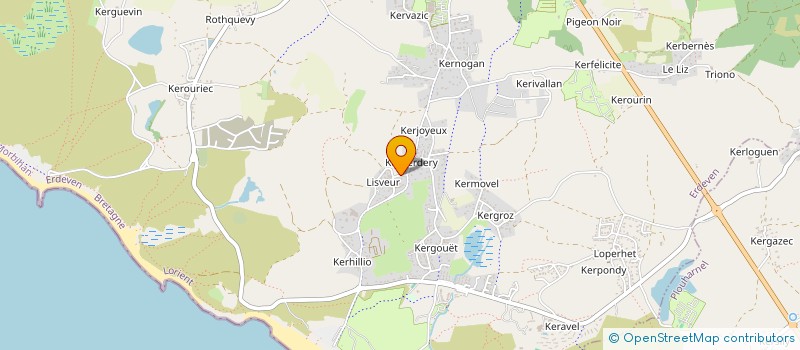 localisation de l'entreprise S.C.I .NOS QUATRE CHEMINS  ERDEVEN