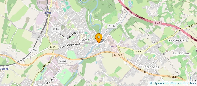 localisation de l'entreprise S.C.I. NOVALAISE  RIVES