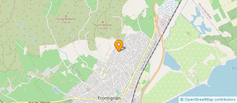 localisation de l'entreprise S.C.I NUIT D'ETE à FRONTIGNAN