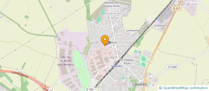 localisation de l'entreprise S.C.I. NV2F  LOUVRES