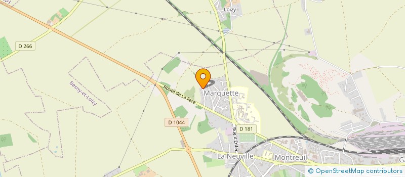 localisation de l'entreprise S.C.I. O.A.T.S. à LAON