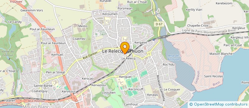 localisation de l'entreprise S.C.I. O2CLT  LE RELECQ-KERHUON