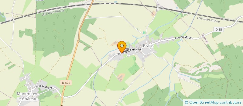 localisation de l'entreprise S.C.I. ODILE ET ANDRE JACQUINOT  BRANS