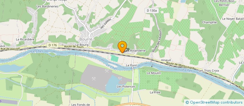 localisation de l'entreprise S.C.I. OJNB IMMOBILIER à MONTRICHARD VAL DE CHER