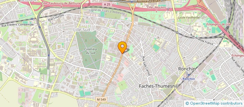 localisation de l'entreprise S.C.I. OLYNIK IV  LILLE