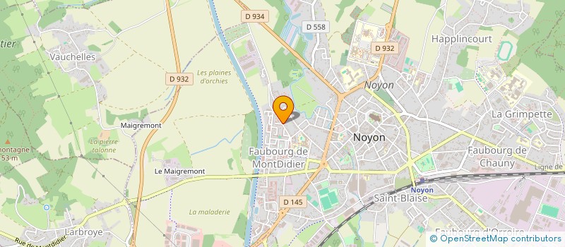 localisation de l'entreprise S.C.I. OMEGA PLUS  NOYON