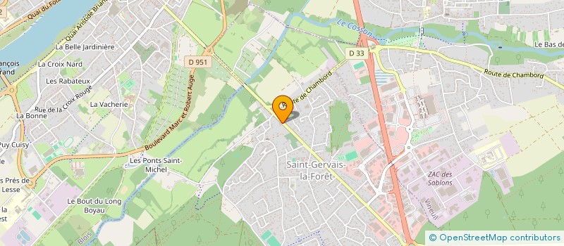 localisation de l'entreprise S.C.I OMURA  SAINT-GERVAIS-LA-FORET