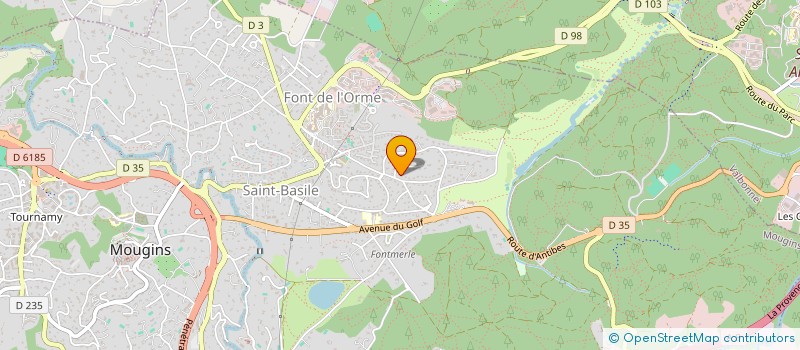 localisation de l'entreprise S.C.I. ORELIETTE à MOUGINS