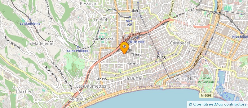 localisation de l'entreprise S.C.I. ORISAB à NICE