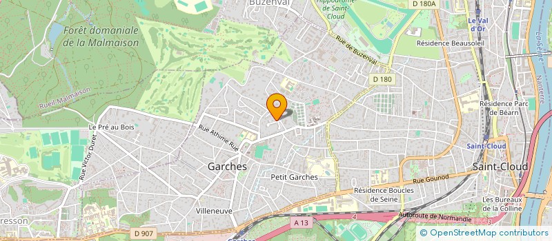 localisation de l'entreprise S.C.I. ORSO à GARCHES