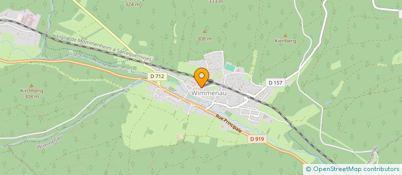 localisation de l'entreprise S.C.I.P.  FROHMUHL