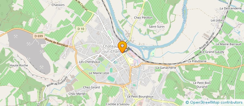 localisation de l'entreprise S.C.I. P.G.B.  CHATEAUNEUF-SUR-CHARENTE