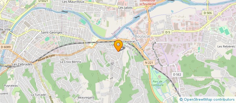 localisation de l'entreprise S.C.I. PAILLARD  BOULAZAC ISLE MANOIRE