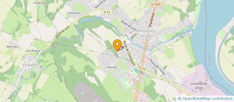 localisation de l'entreprise S.C.I. PAIS  MONTALIEU-VERCIEU