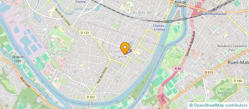 localisation de l'entreprise S.C.I. PAJULA  CROISSY-SUR-SEINE