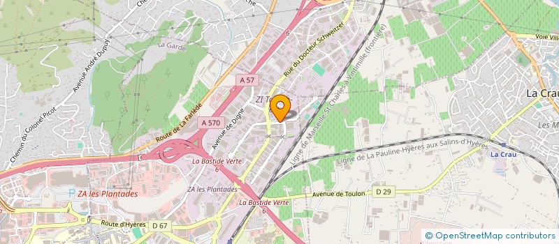localisation de l'entreprise S C I PAM 83 à LA GARDE