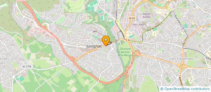 localisation de l'entreprise S.C.I.PAQUITA  JUVIGNAC