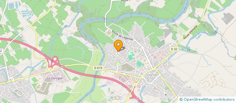 localisation de l'entreprise S.C.I. PARIS-MIDI LITTORAL  GIGNAC