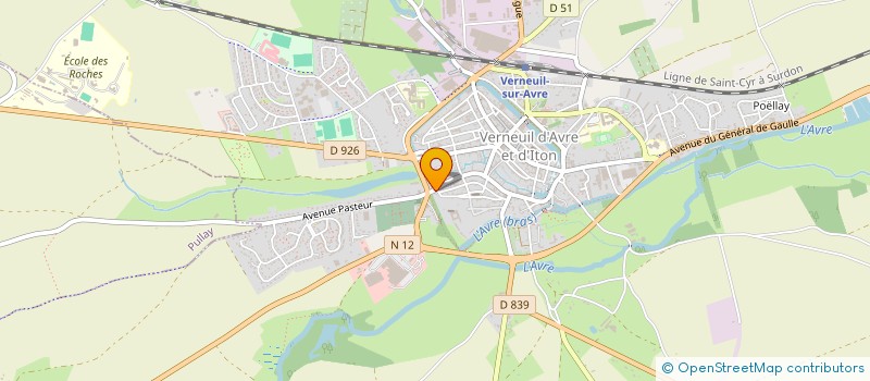 localisation de l'entreprise S.C.I PARKAUTOS  VERNEUIL D'AVRE ET D'ITON