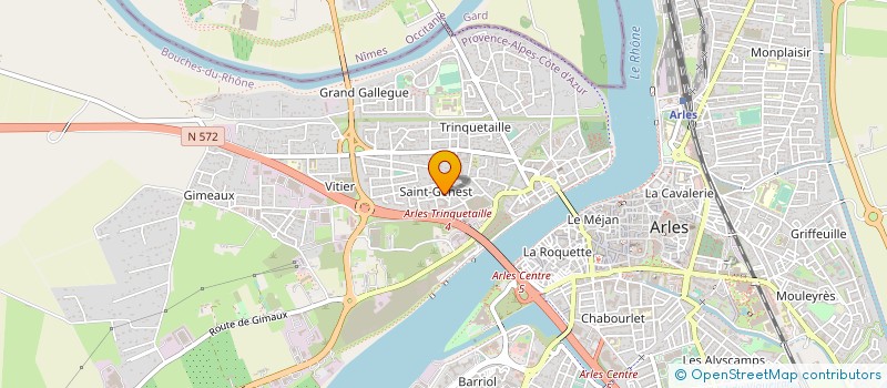 localisation de l'entreprise S.C.I.PASSERON à ARLES
