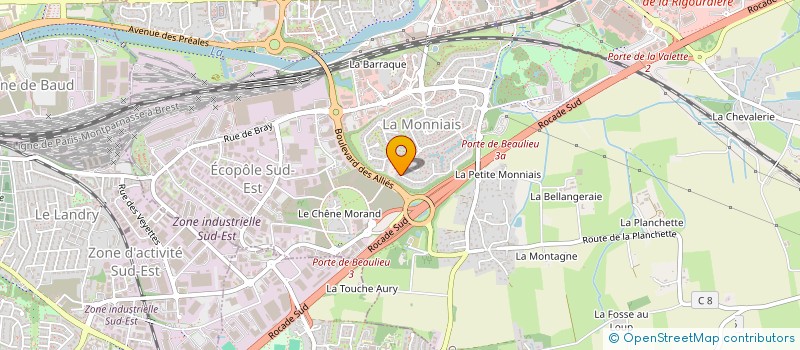 localisation de l'entreprise S.C.I. PASVAL  CESSON-SEVIGNE