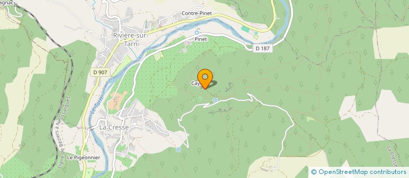 localisation de l'entreprise S.C.I. PATEM  RIVIERE-SUR-TARN