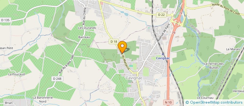 localisation de l'entreprise S.C.I. PAYET-DIAS à CAVIGNAC