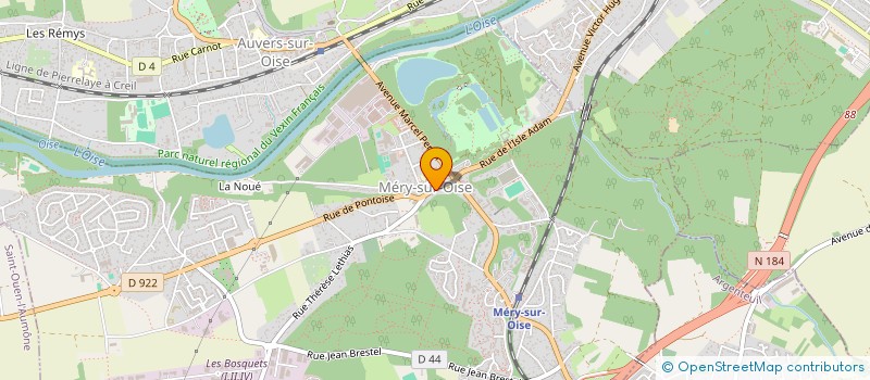 localisation de l'entreprise S.C.I. PAYSAGES  MERY-SUR-OISE