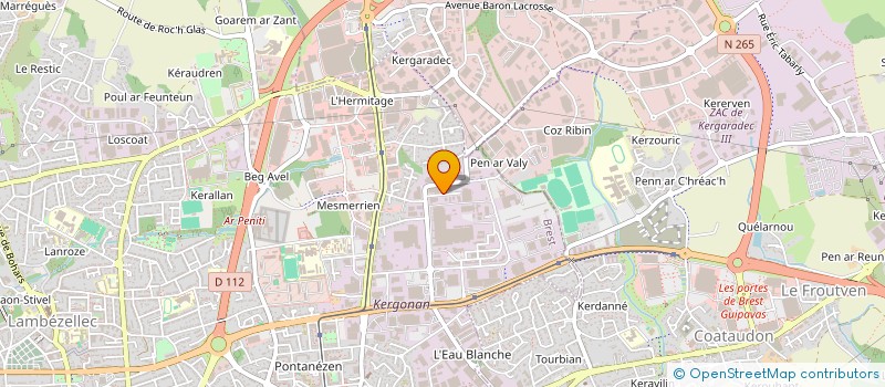 localisation de l'entreprise S.C.I. PCB  BREST