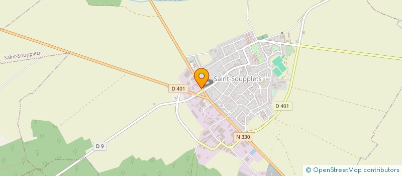 localisation de l'entreprise S.C.I  PCDM SOIT L'ABREVIATION DE PROJET COMMUNAUTAIRE DE MAISON.  SAINT-SOUPPLETS