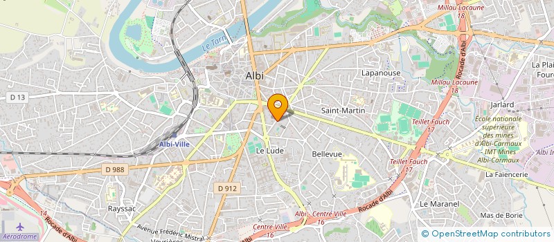 localisation de l'entreprise S.C.I PEGASE à ALBI