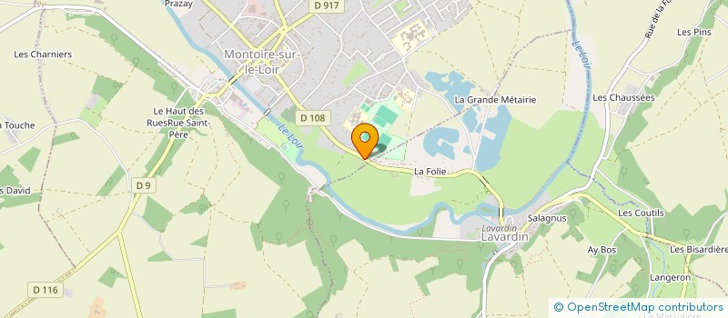 localisation de l'entreprise S.C.I. PEGASE DIFFUSION  MONTOIRE-SUR-LE-LOIR