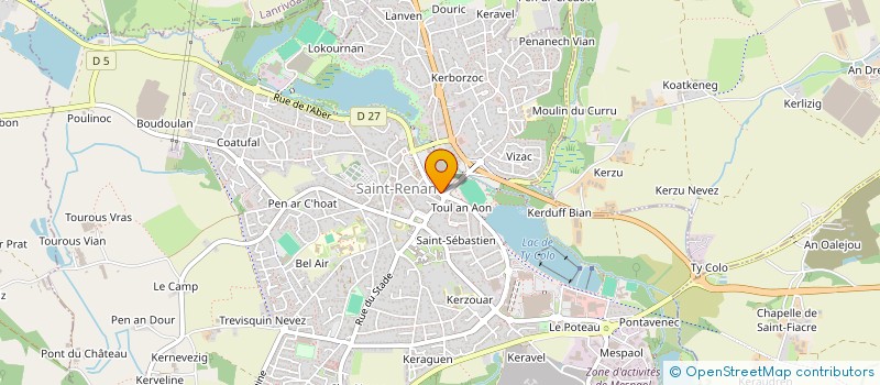 localisation de l'entreprise S.C.I. PEN-HUEL  SAINT-RENAN