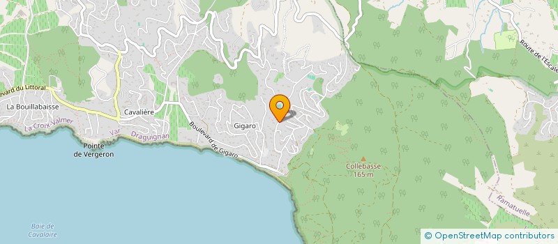 localisation de l'entreprise S.C.I. PEPALU  LA CROIX-VALMER