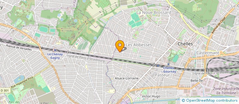 localisation de l'entreprise S.C.I PEREIRE 17  CHELLES