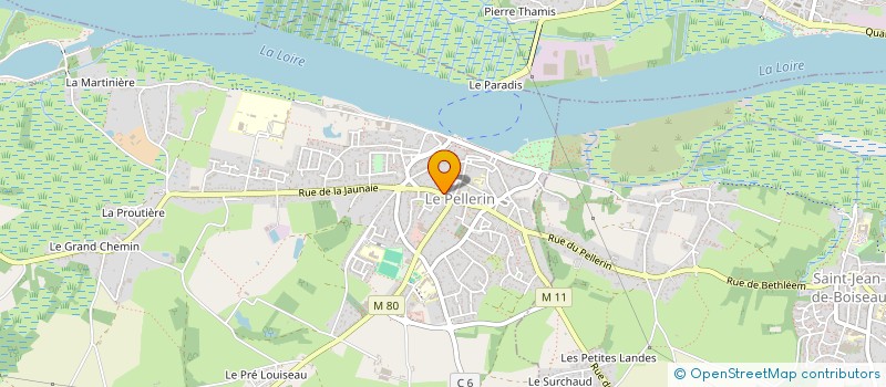 localisation de l'entreprise S.C.I.PEWAR HENT  LE PELLERIN