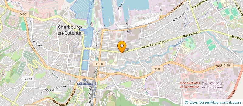 localisation de l'entreprise S.C.I PH 50 à CHERBOURG-EN-COTENTIN