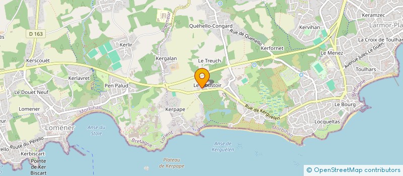 localisation de l'entreprise S.C.I PHARMACIE DES MENHIRS  LARMOR-PLAGE