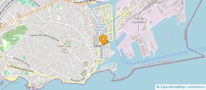 localisation de l'entreprise S.C.I. PHYSIOSETE LOC  SETE