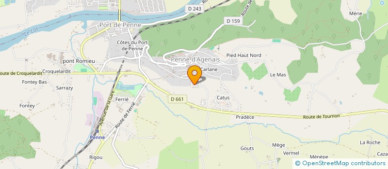 localisation de l'entreprise S.C.I. PIERRES DE GASCOGNE  PENNE D'AGENAIS