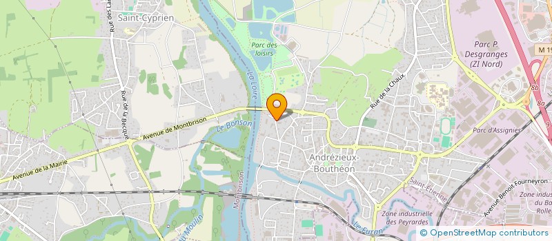 localisation de l'entreprise S.C.I PINNA  ANDREZIEUX-BOUTHEON