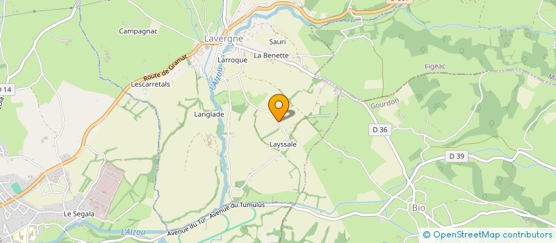 localisation de l'entreprise S.C.I. PISTOCH  LAVERGNE