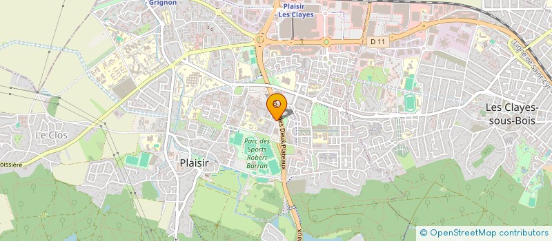 localisation de l'entreprise S.C.I. PLAISIR AVENIR  PLAISIR